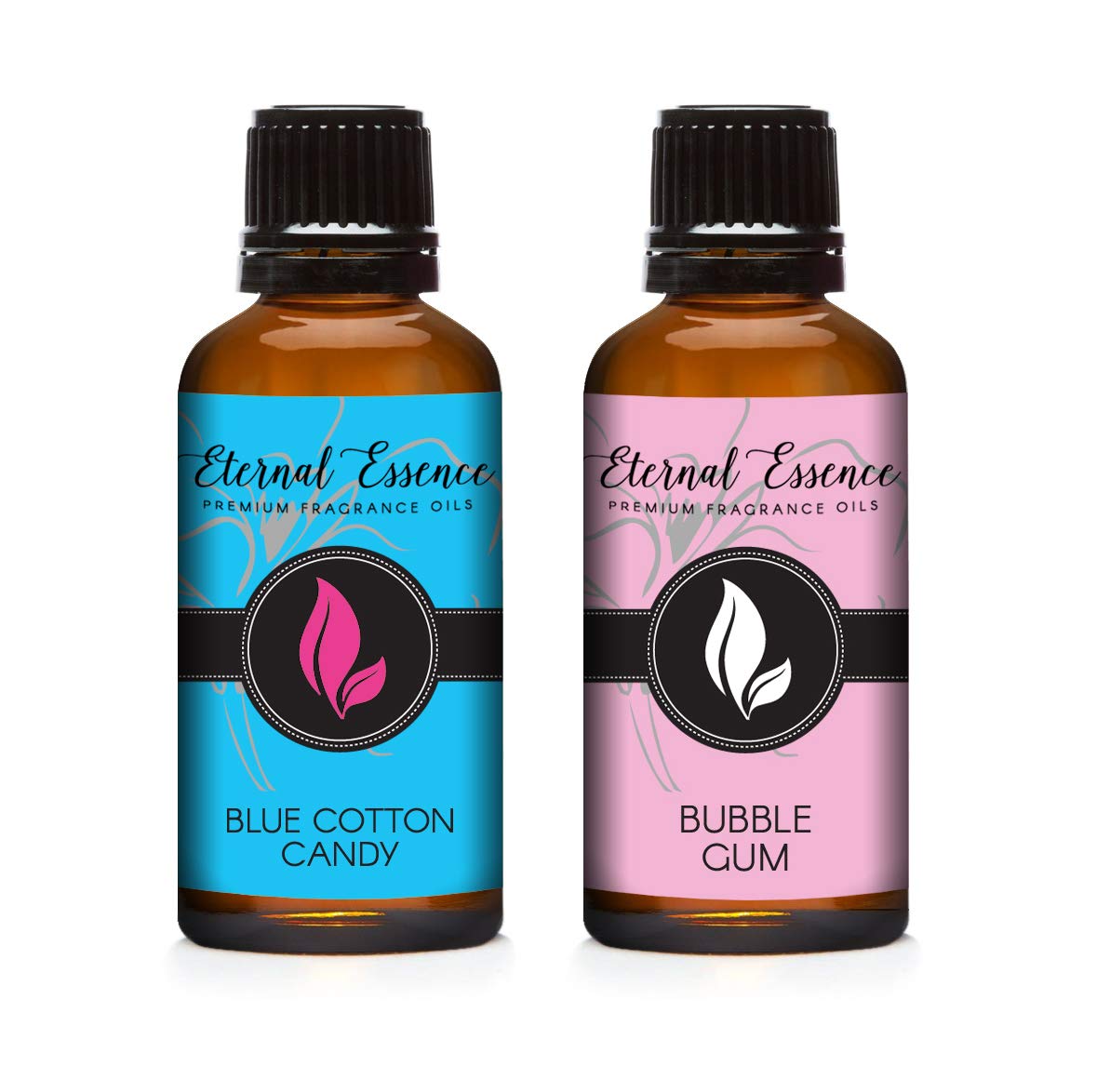 Eternal Essence Oils 2 Pack 30ml Premium Fragrance Oil Blue Cotton Candy & Bubble Gum for Candle, Soap Making, Aromatherapy, Diffusers, Home, & More