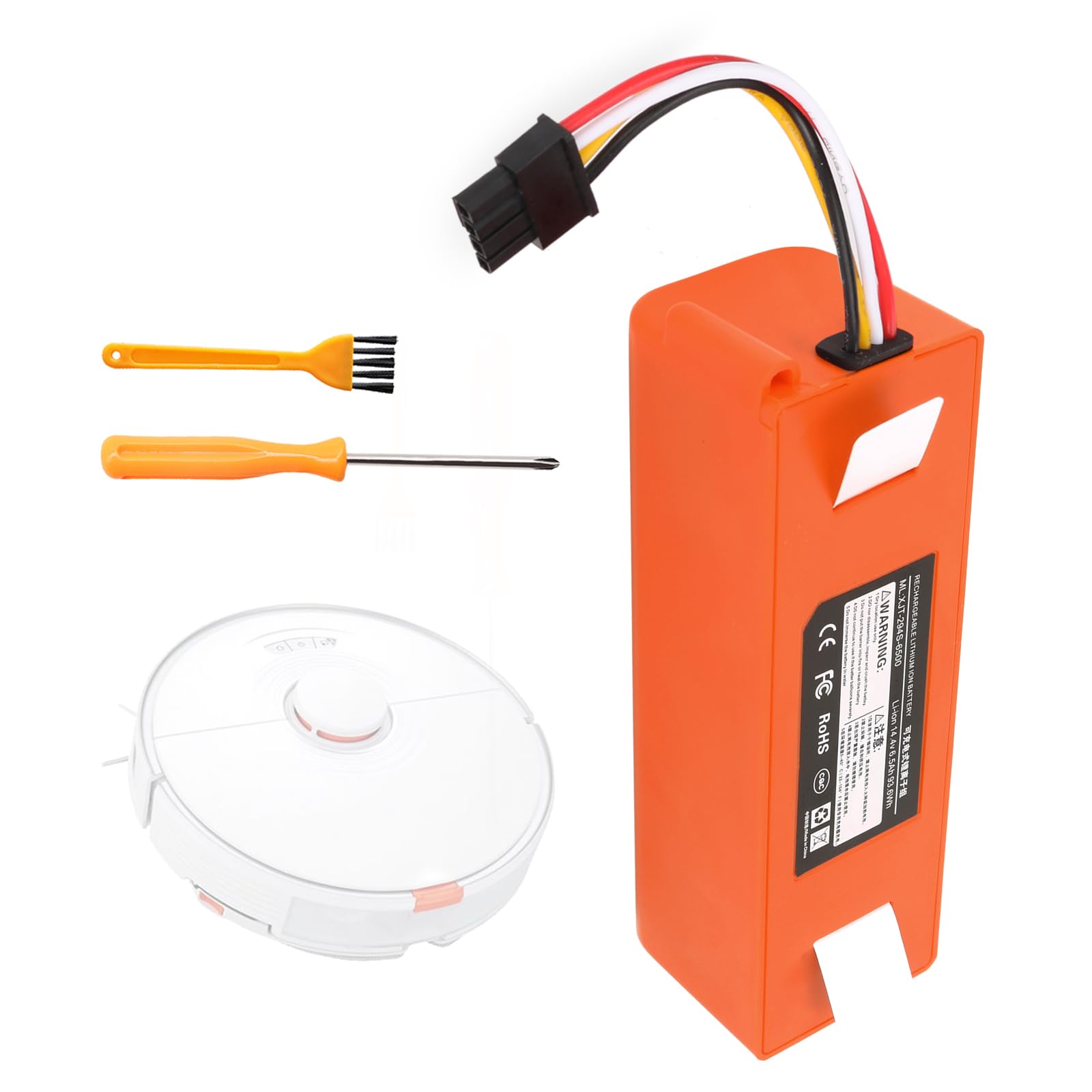 Batería de repuesto para Roborock S6, batería de repuesto para Roborock S7, batería de iones de litio de 14,4 V para aspiradoras robot Xiaomi Sweeper.