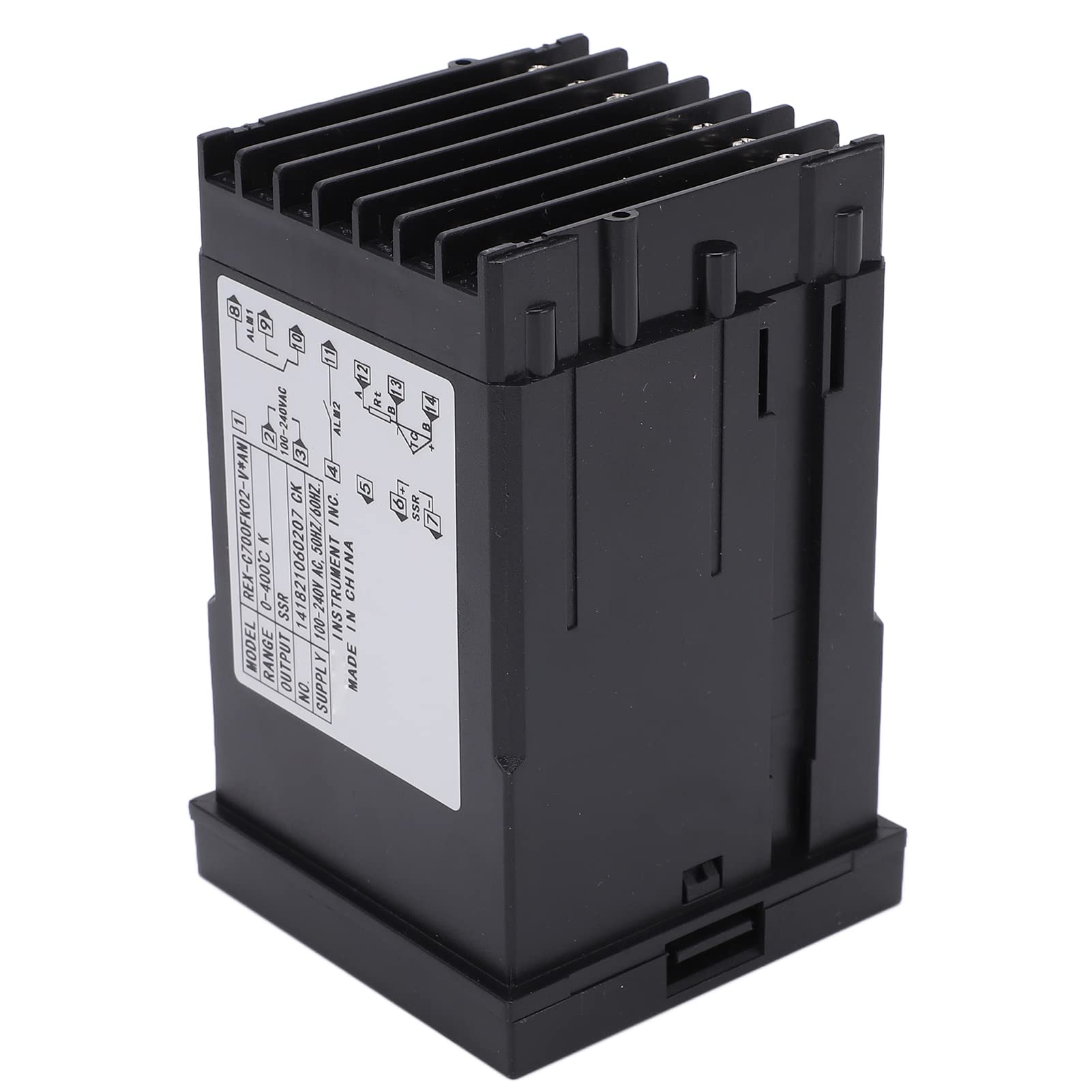 Digital Temperature Controller, Temperature Controllers Digital Tat Machined?????? Intelligent with 2 Retaining Clamp/Holder Pid Temperature Controller for Home Industry Buildings