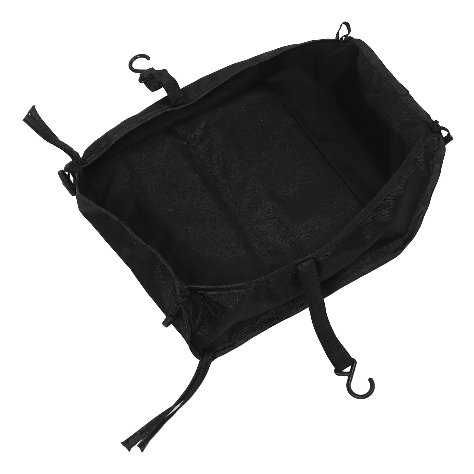 ibasenice Extra-Wide Stroller Bottom Basket Mesh Organizer for Pram Replacement Secure Double-Panel Sides