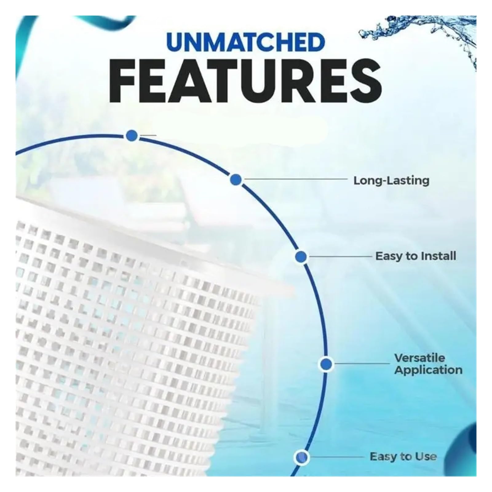 Facile Installazione Del Cestello For Skimmer For Piscine Nelle Manutenzioni Fuori Terra 24BD, Facile Manutenzione(Blue)