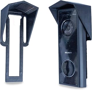 Gestech Doorbell Eufy Rain Cover Fits Eufy 2K Wireless / 1080p Grade, No Drilling Required. Models T8210, T8212, T8222 (Pitch Roof)
