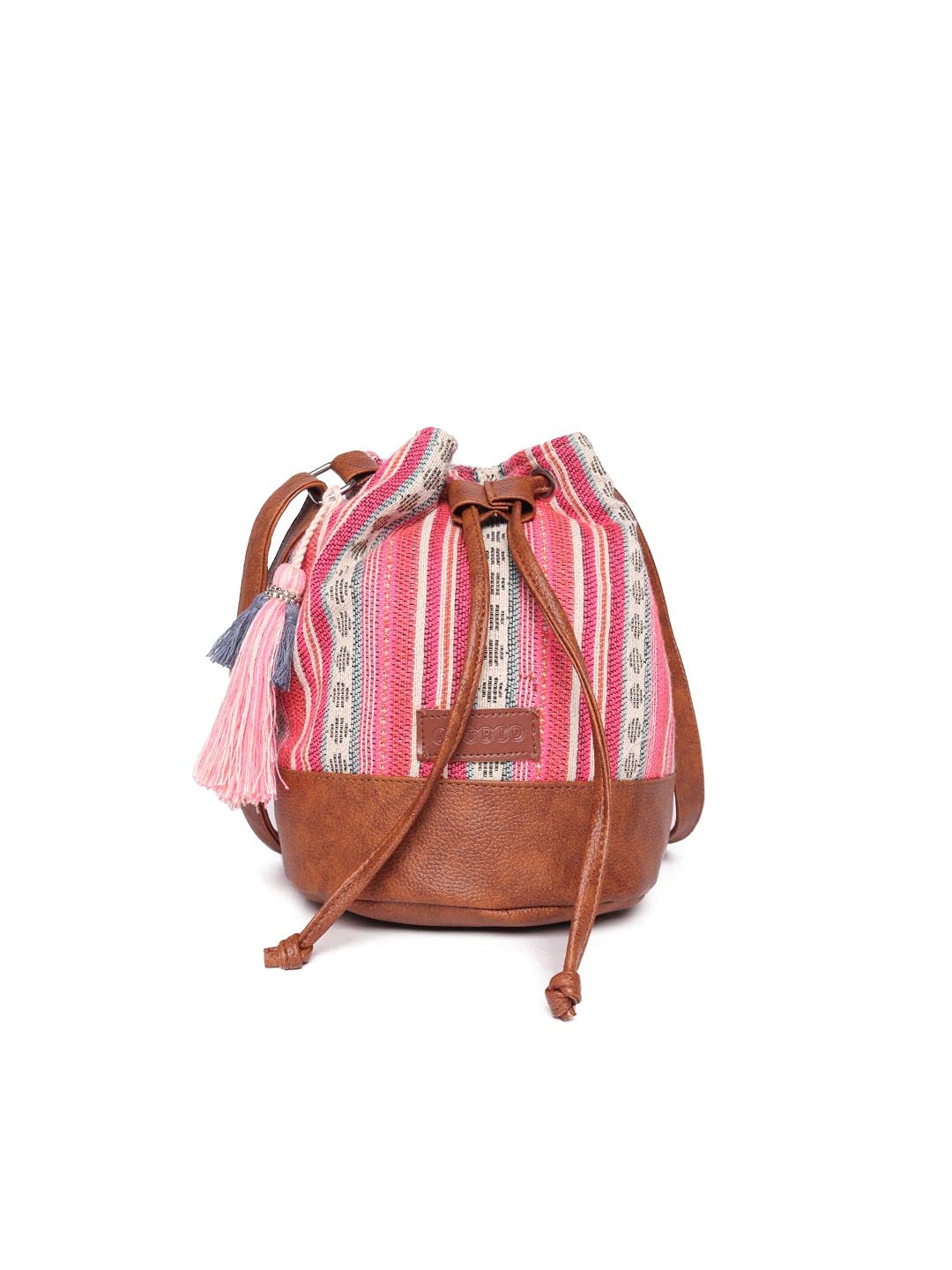 ASTRID Textured Sling Bag With Tassels For Girls (Medium size) (pretty pink) (B09DCS8ZZK) Amazon Price History, Amazon Price Tracker