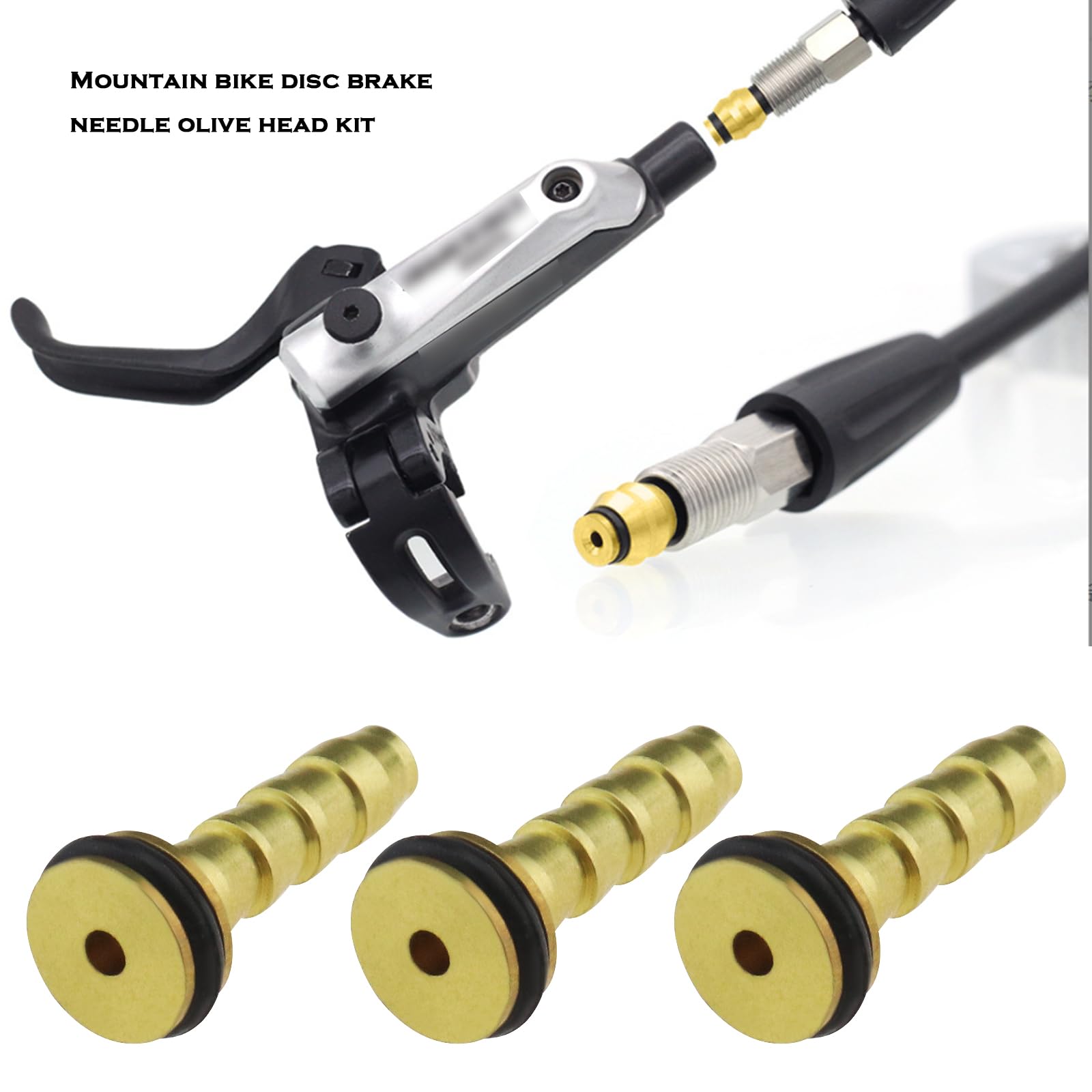 10 Set Inserti Idraulici Per Freni Bici Yosoo - Olive E Inserti In Rame/Acciaio Per Tubi Freni A Disco - Foto 3