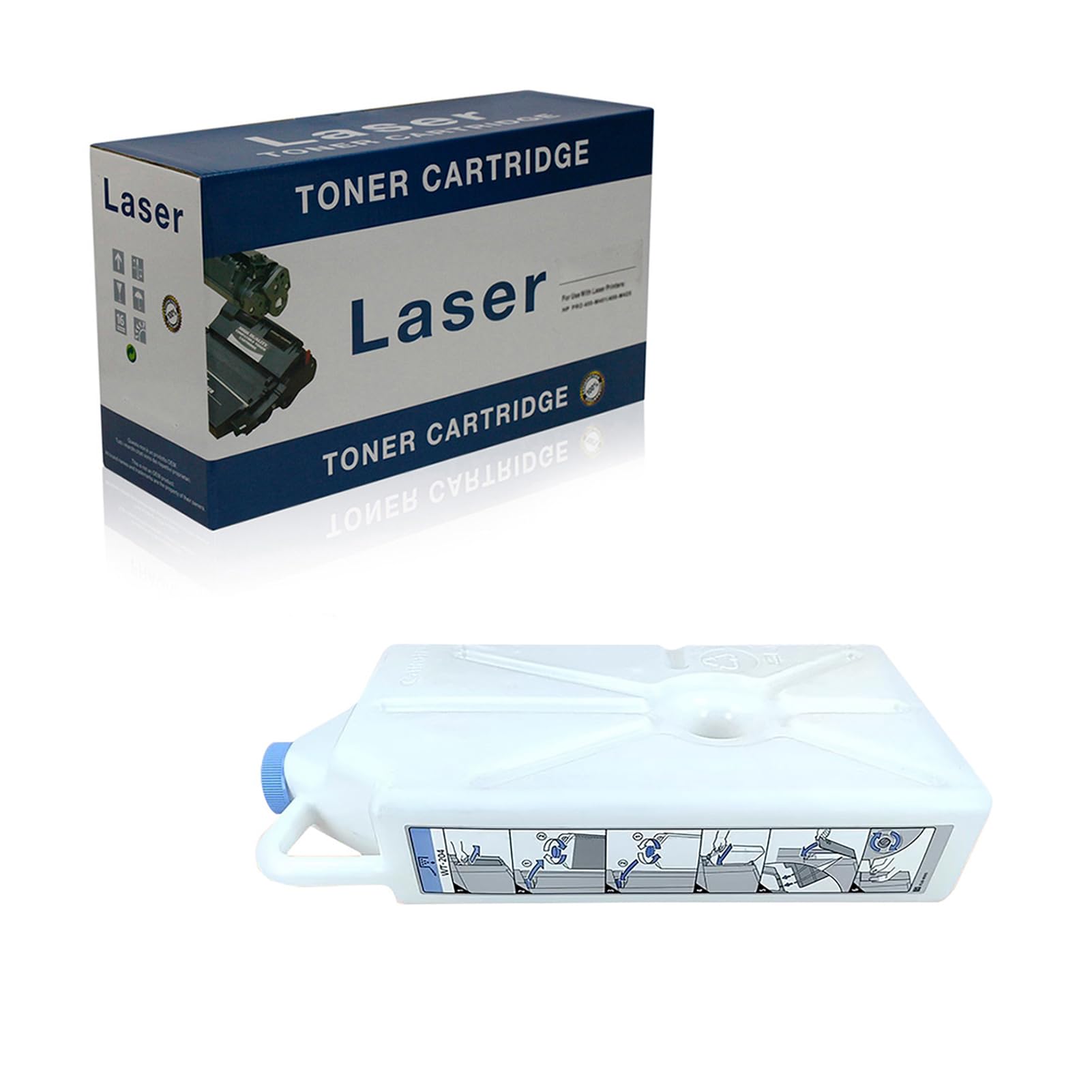 Ineecink Compatible Waste Toner Box Replacement for Canon WT-204 WT204 for Use with Canon Image Press Lite C165 C170 C265 C270 (T07) Printer,(Black-