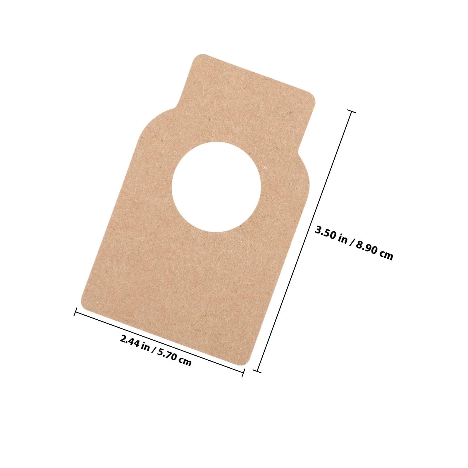 Lot de 200 étiquettes de goulot de bouteilles de vin en papier kraft pour brassage à la maison