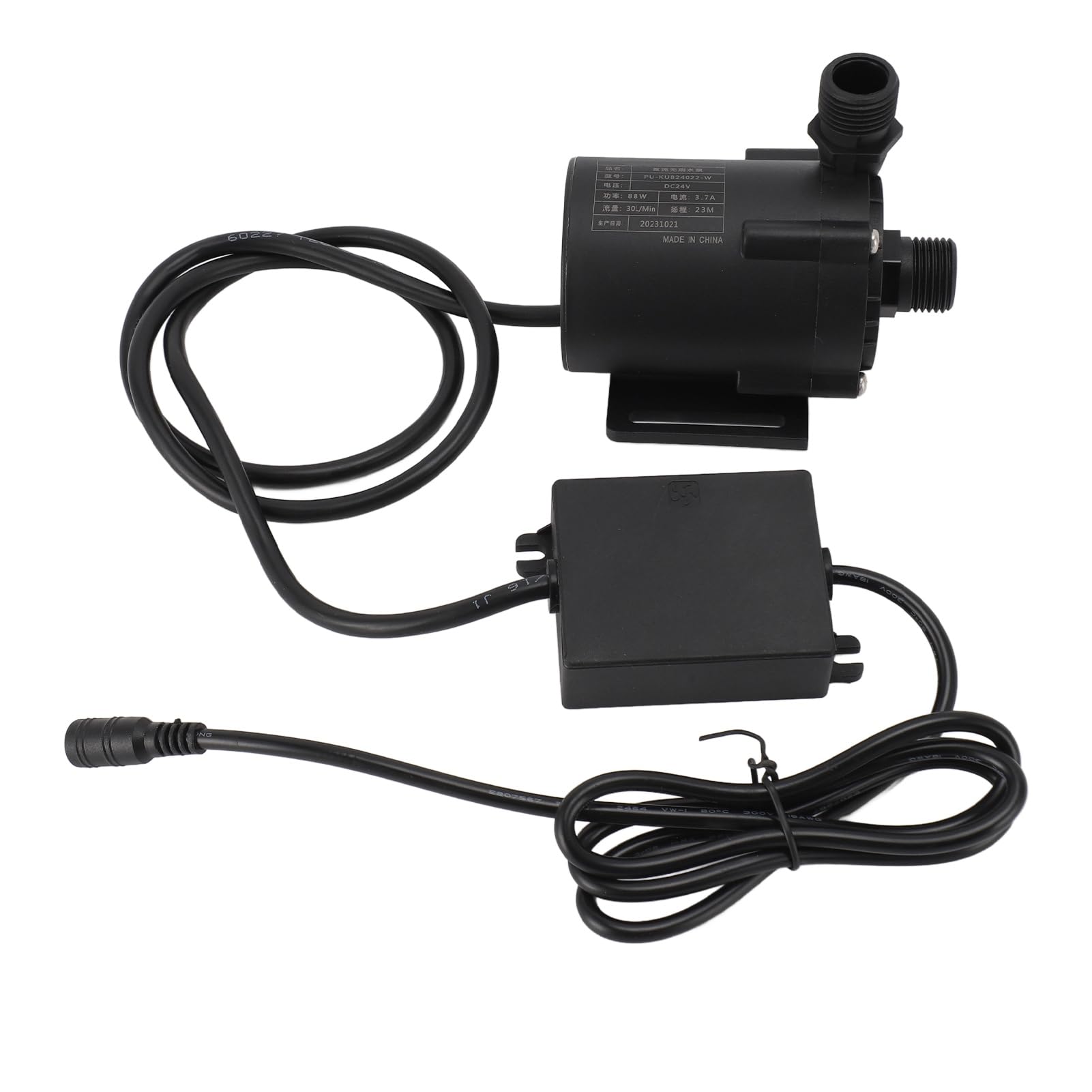 Generic Pompa do Chłodzenia wodą do Procesora Komputera PC, Wysokotemperaturowa Pompa Prądu Stałego 24 V o Przepływie i 30 L/min, Zewnętrzna Płyta Sterująca Konfigurowalnego Chłodzenia, Konstrukcja