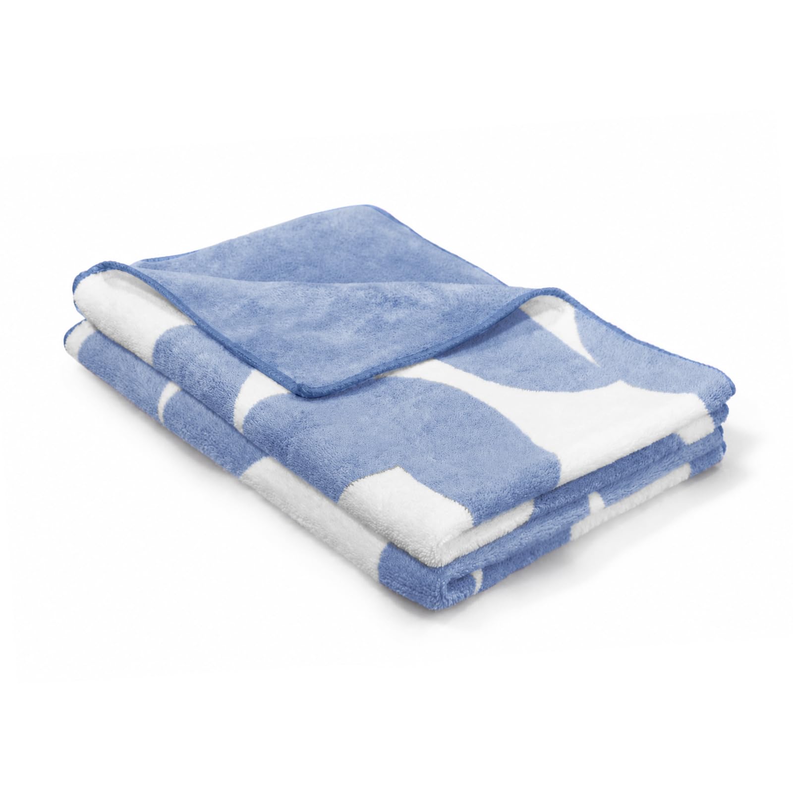 HOUSSE Dual Tone Microfiber Hand Towel 2-in-1 Dual-Sided Reversible Solid Design for Men & Women, 60 x 40 cm, 480 GSM, Super Soft, Quick Dry, Highly Absorbent, Baby Blue, Set of 2-image-22
