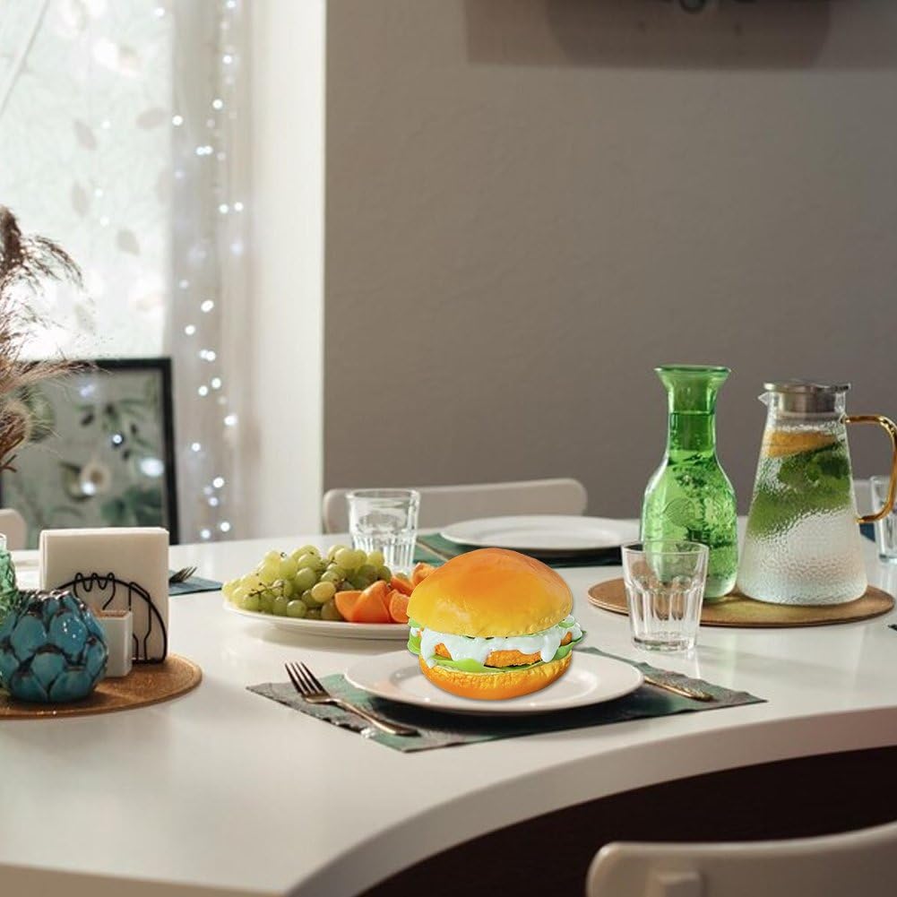 Dianzan Realistyczny Fałszywy Model Hamburgera do Prezentacji Restauracji. Rekwizyty do Fotografii.