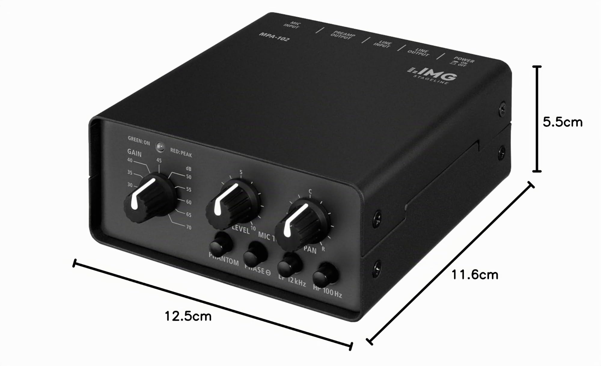 Stage Line MPA-102 Mikrofon-Vorverstärker
