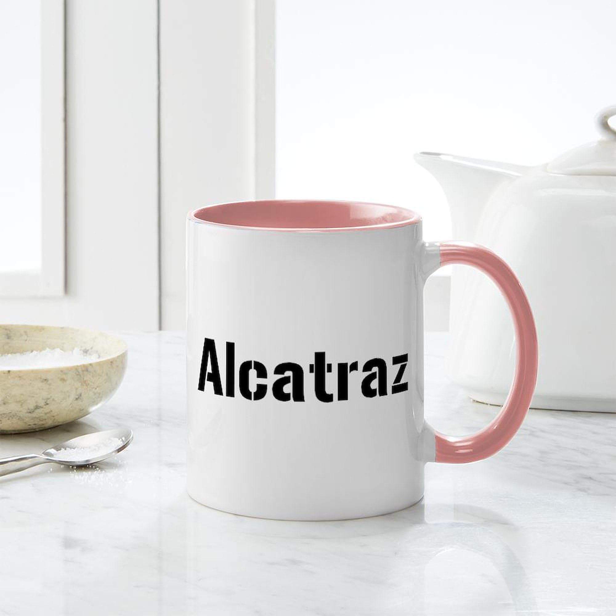 Amazon.com | CafePress Alcatraz Mug Mugs 11 oz (325 ml) Ceramic Coffee Mug: Coffee  Cups & Mugs