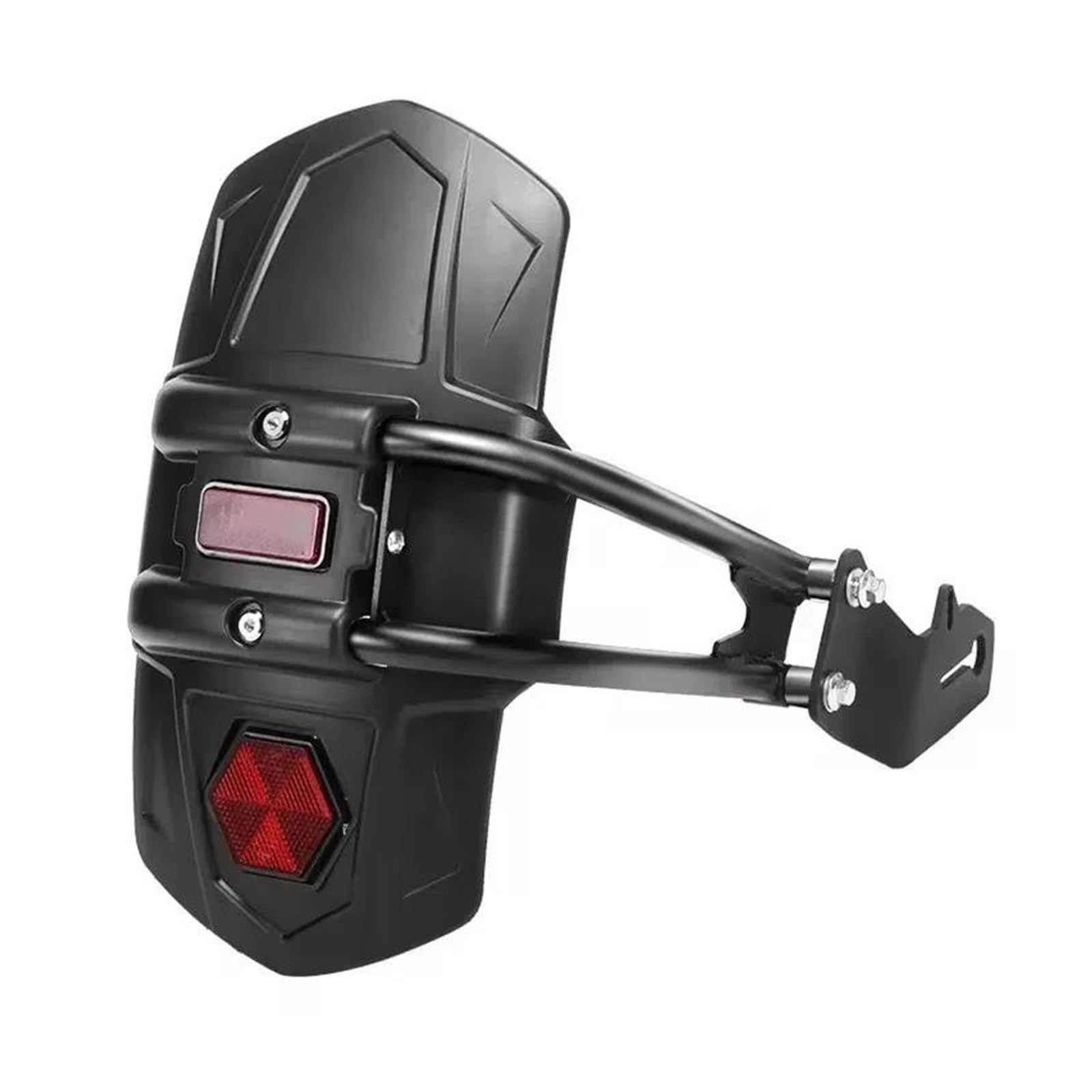 Parafango per Motocicletta per Suzuki per V-Strom 650 800 DE 1050 1050 DE 250 Parafango Posteriore Moto Universale Parafango Moto con Catarifrangente(Nero 1)