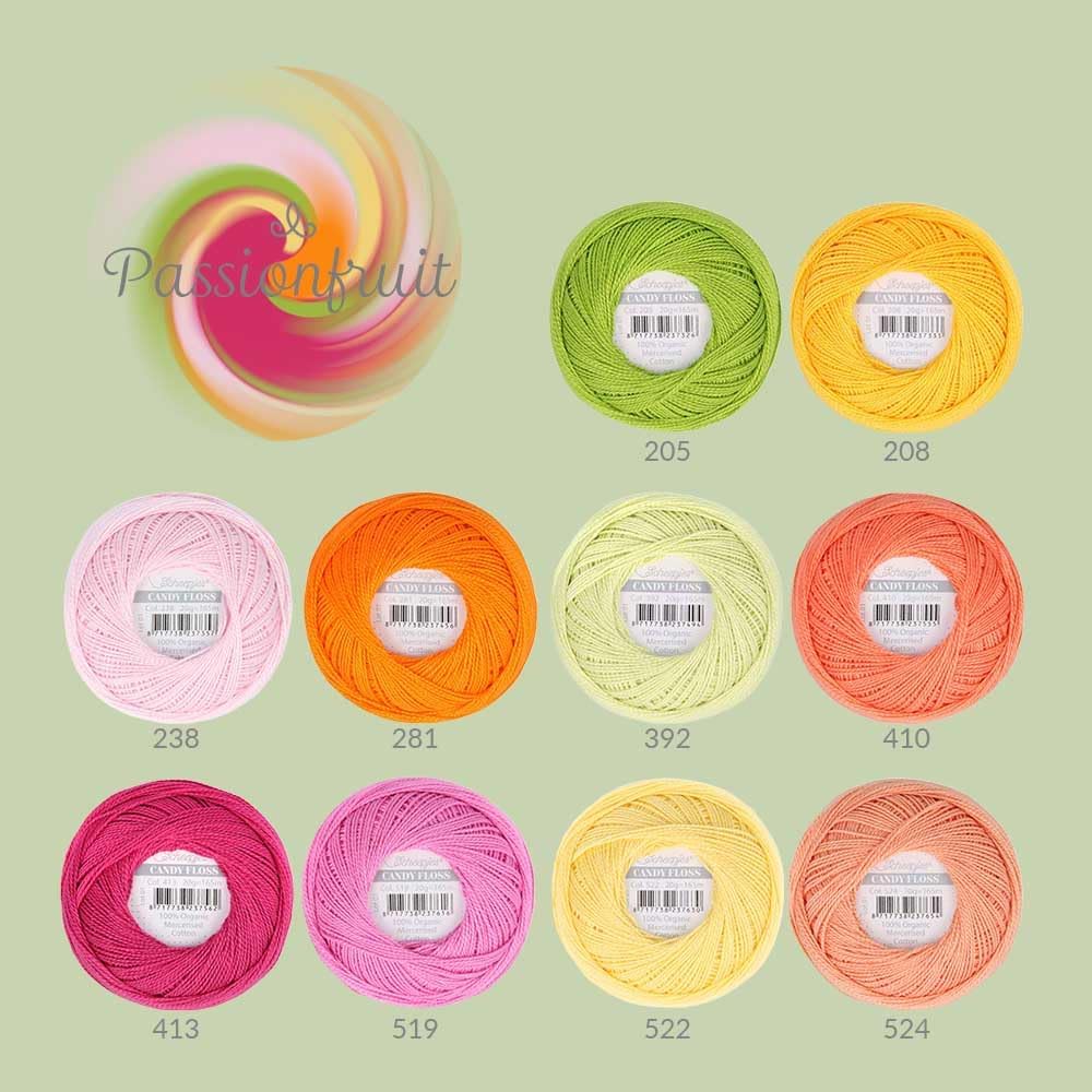 Scheepjes Candy Floss Color Pack, 10 x 20 g – Passionfruit