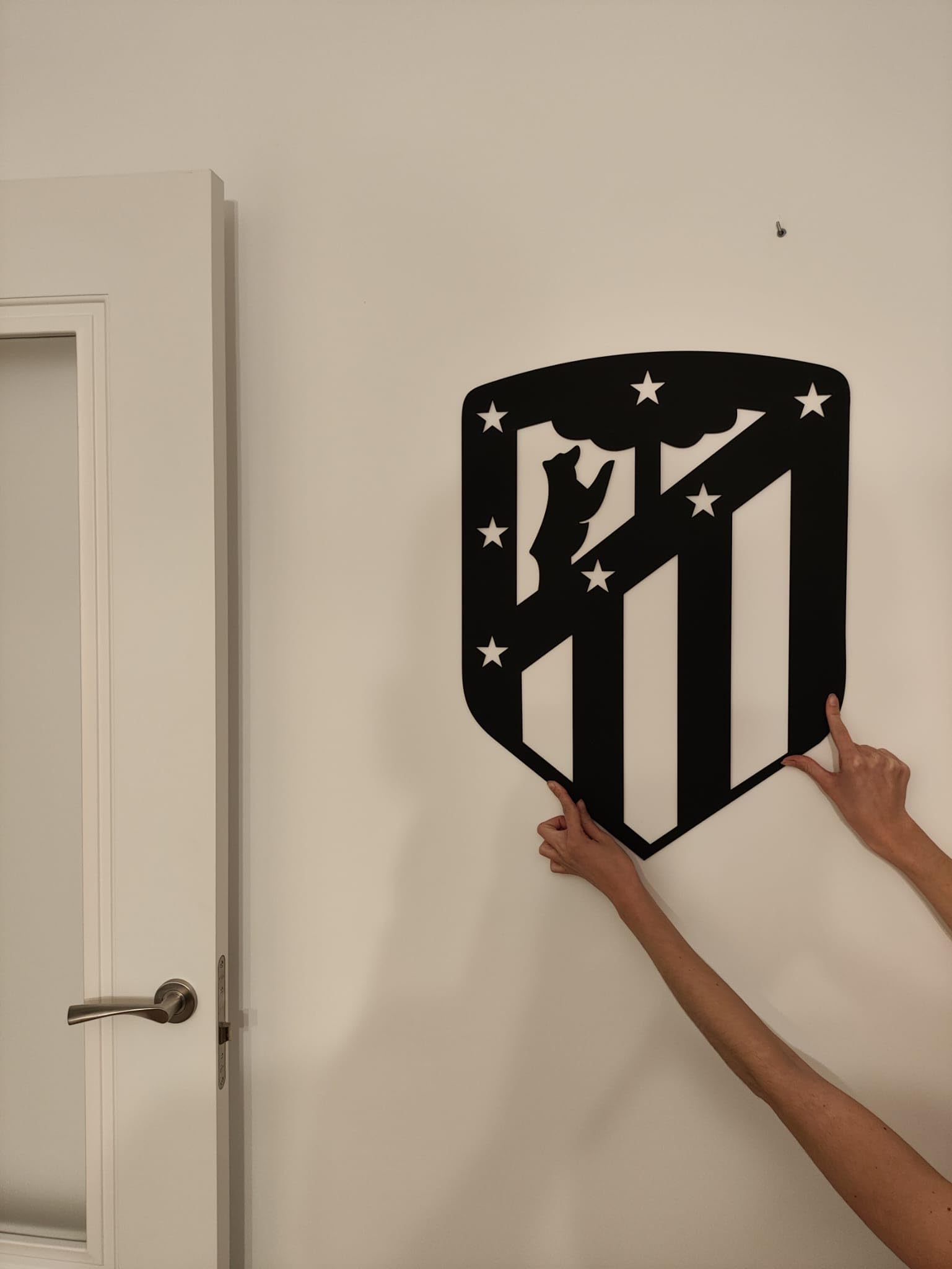 Tonia Cuadro Atlético de Madrid 19x14.2 cm Negro mate