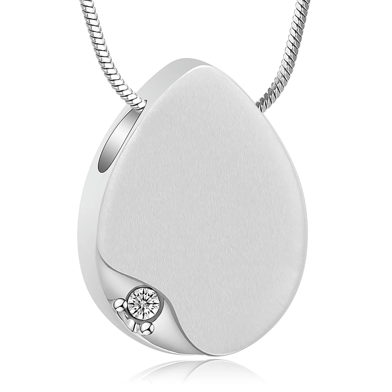 Collier urne pour cendres en acier : un bijou commémoratif discret à porter au quotidien