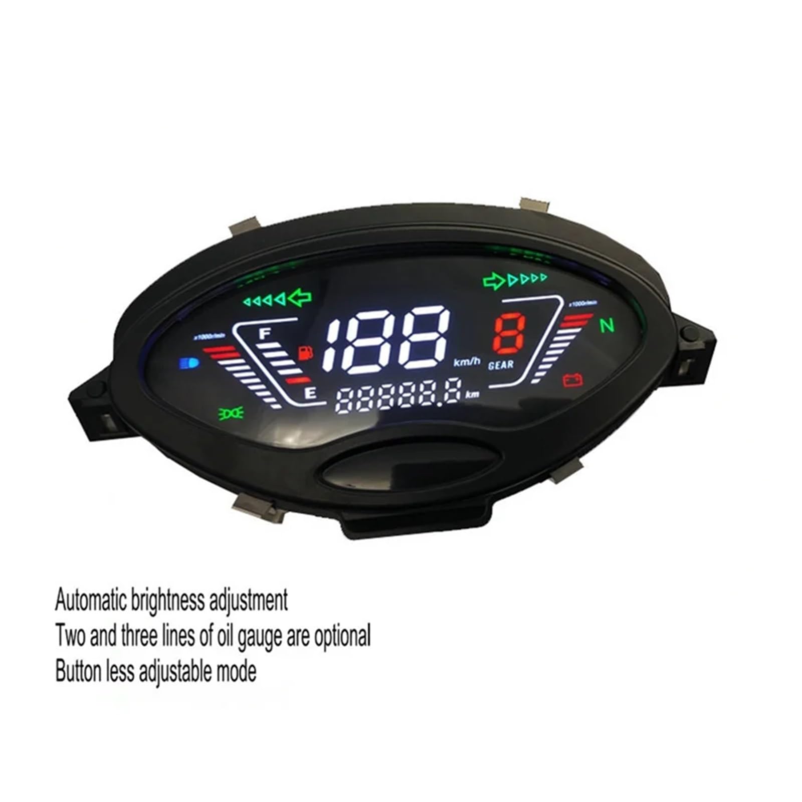 Compteur De Vitesse Moto Noir pour Ho&NDA Charisma 125X Wave125s Innovation 125 Nova JL125 Accessoires Moto Tachymètre