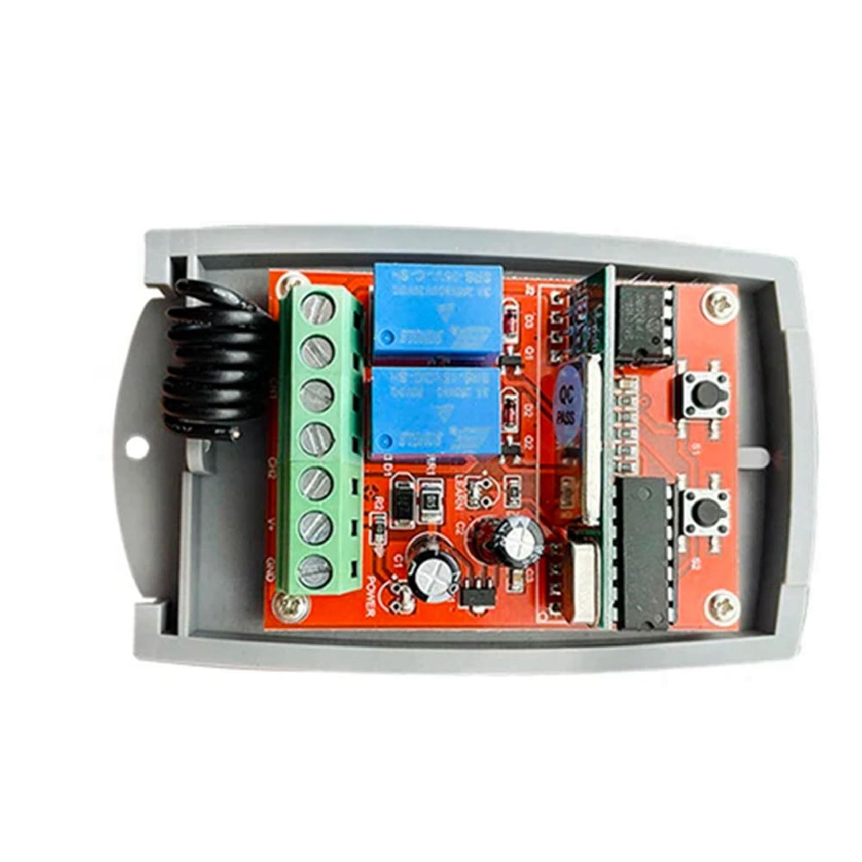 6 x uniwersalny odbiornik zdalnego sterowania do drzwi garażowych 433 MHz 12 V-24 V elektryczny otwieracz do bramy 433,92 MHz