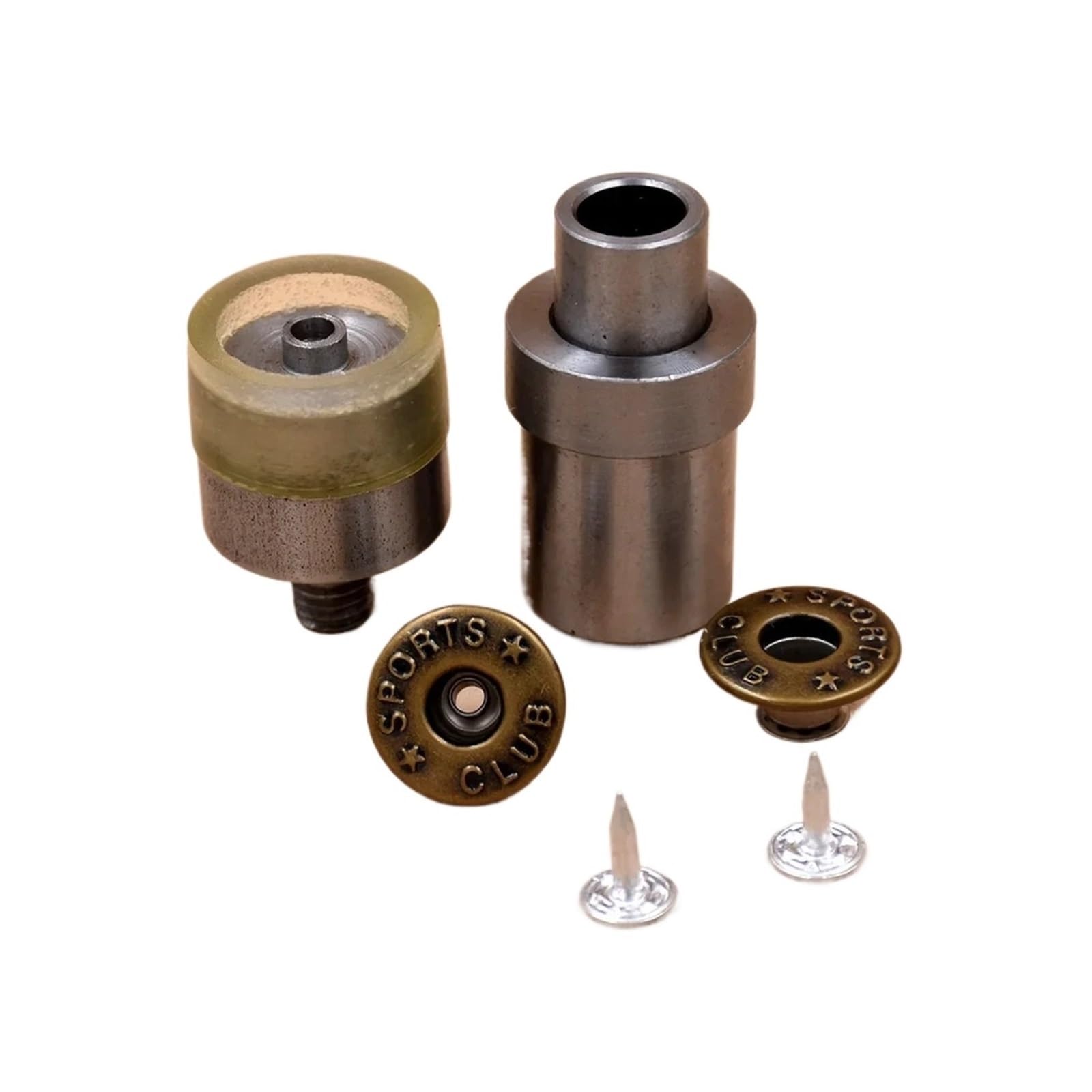 Snap Fasteners Botón Die Moldes de botones jeans huecos metal | Herramienta de ojales de metal a presión, botón de jeans, molde de prensa manual(20MM mold)