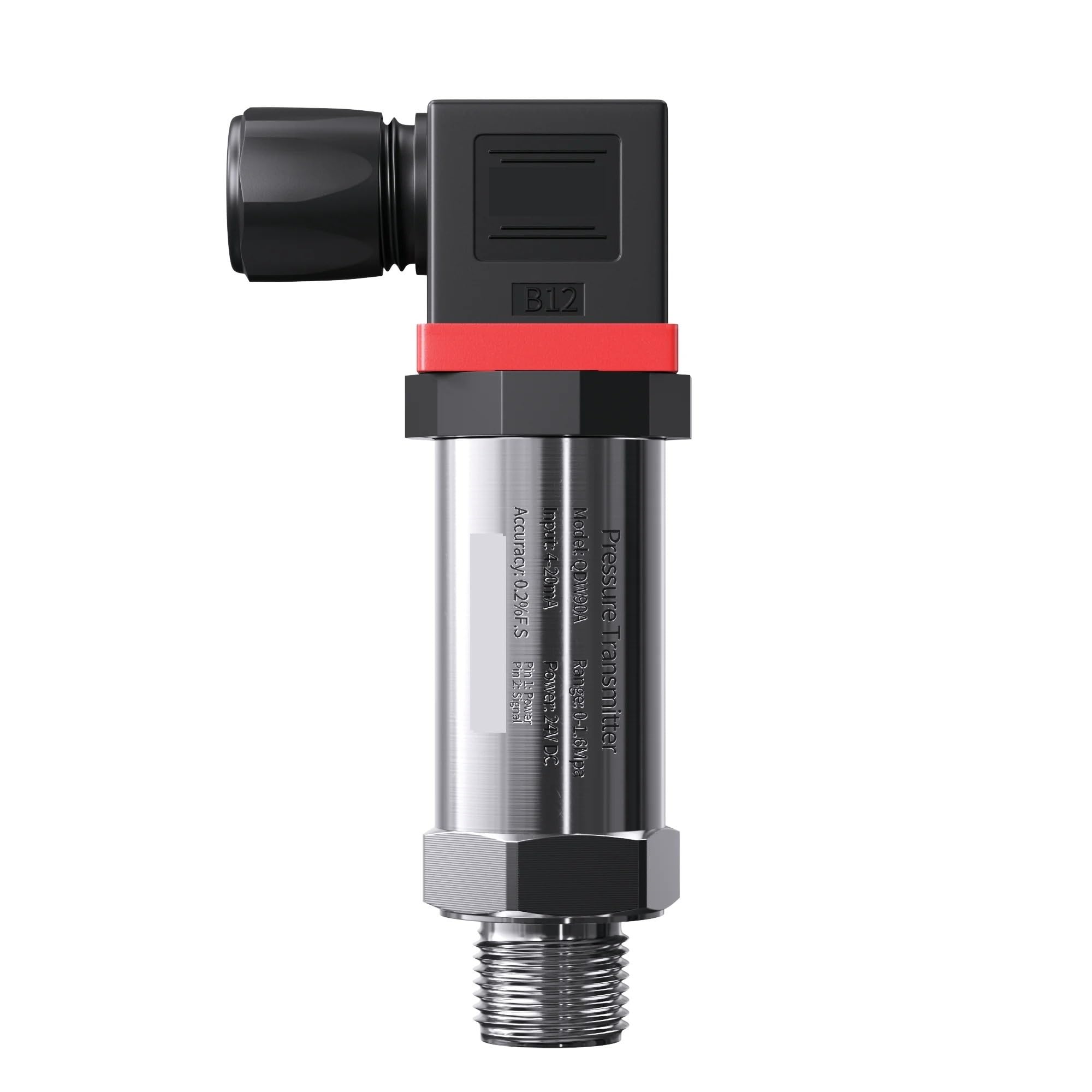 Transmisor de Sensor de presión 0-10V 10bar 0-250bar DC24V potencia agua Gas aceite líquido -1-1bar calibre G1/4 NPT1/2 10bar 16 bar 100 bar