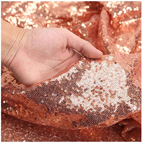 Rose Gold Sewing Sequin Fabric Sequin Lace Fabric Sold by The Yard for Costumes Sequin Knit Fabric, Tablecloth, Table Runner, Sequin Backdrop Wedding Dress Decorations(1 Yard) (Rose Gold, 1 Yard) Rose Gold Sewing Sequin Fabric Sequin Lace Fabric Sold by The Yard for Costumes Sequin Knit Fabric, Tablecloth, Table Runner, Sequin Backdrop Wedding Dress Decorations(1 Yard) (Rose Gold, 1 Yard)
