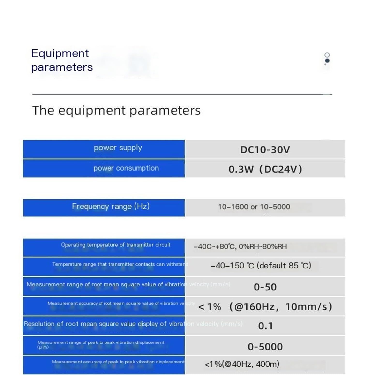 Integrierter Temperatur- und Vibrationssensor, einachsiger Vibrationsmonitor(Threaded - Analog - 1600Hz)