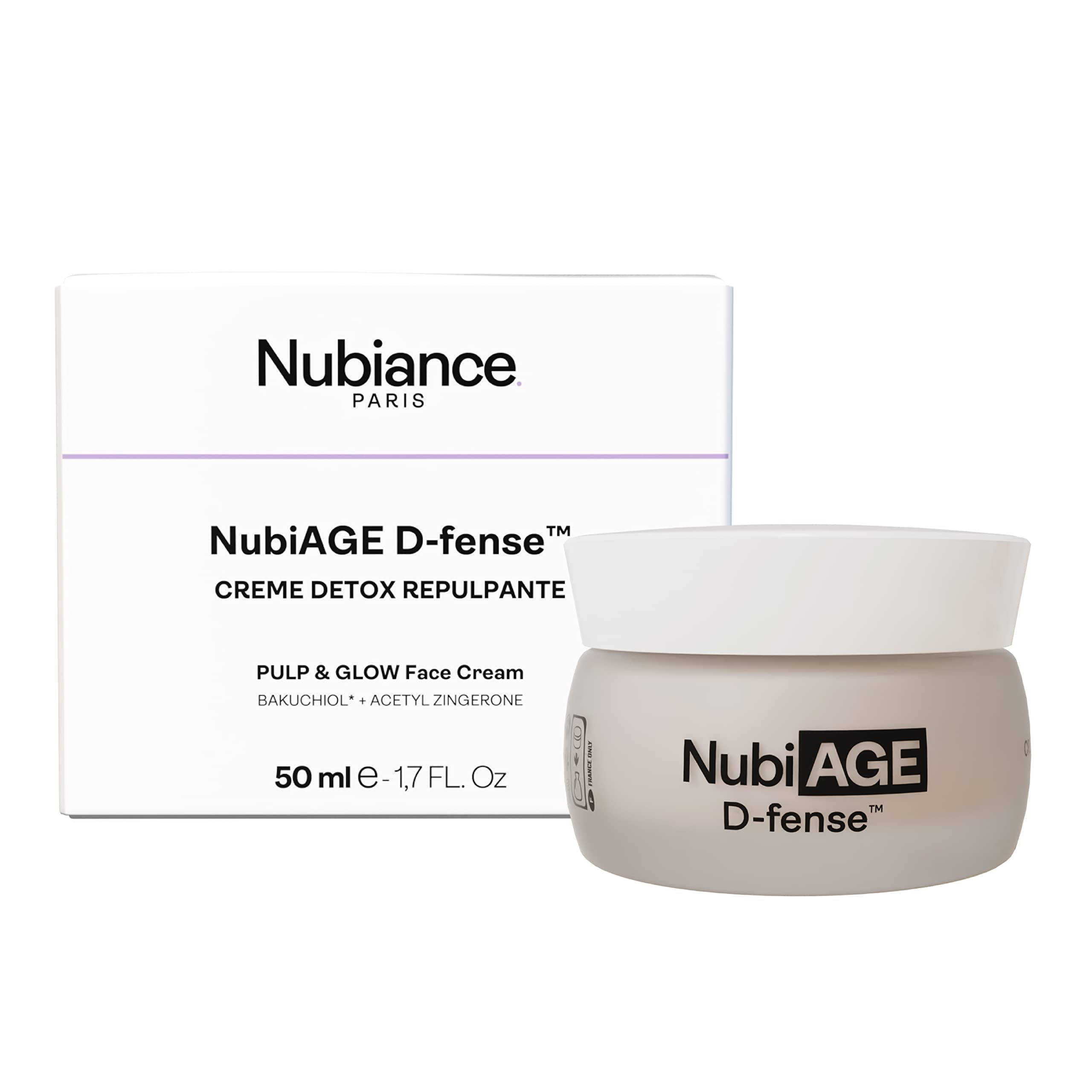 NUBIANCE - NubiAGE D-fense - High Concentration Bakuchiol Anti-Wrinkle Cream - Anti-Aging Face Moisturiser for Black, Mixed, and Dark Skin - Powerful Anti-Ageing