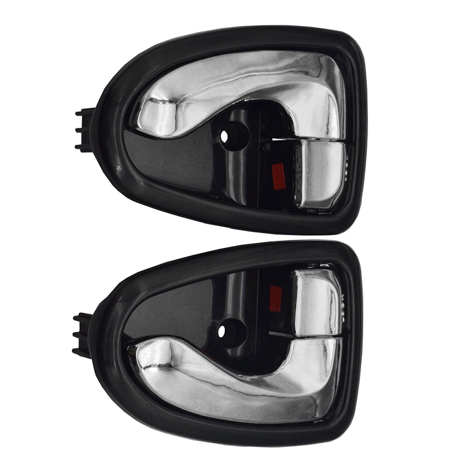 RYNVRNCOE Car Door Handle for Hyundai for Accent 2000-2006 82610-25000 82620-25000 1Pair Car Interior Door Handles Front Rear Left Right Side Black(Black Chr)