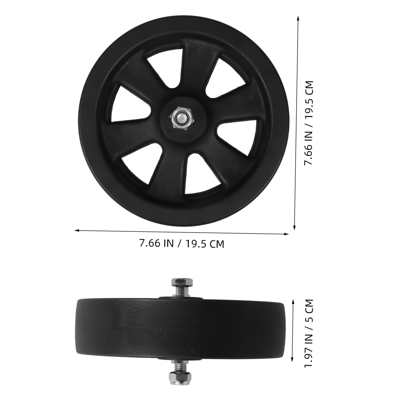 OUNONA Replacement Yacht Trailer Roller Sturdy Plastic Boat Roller Slip Texture for Safe Towing