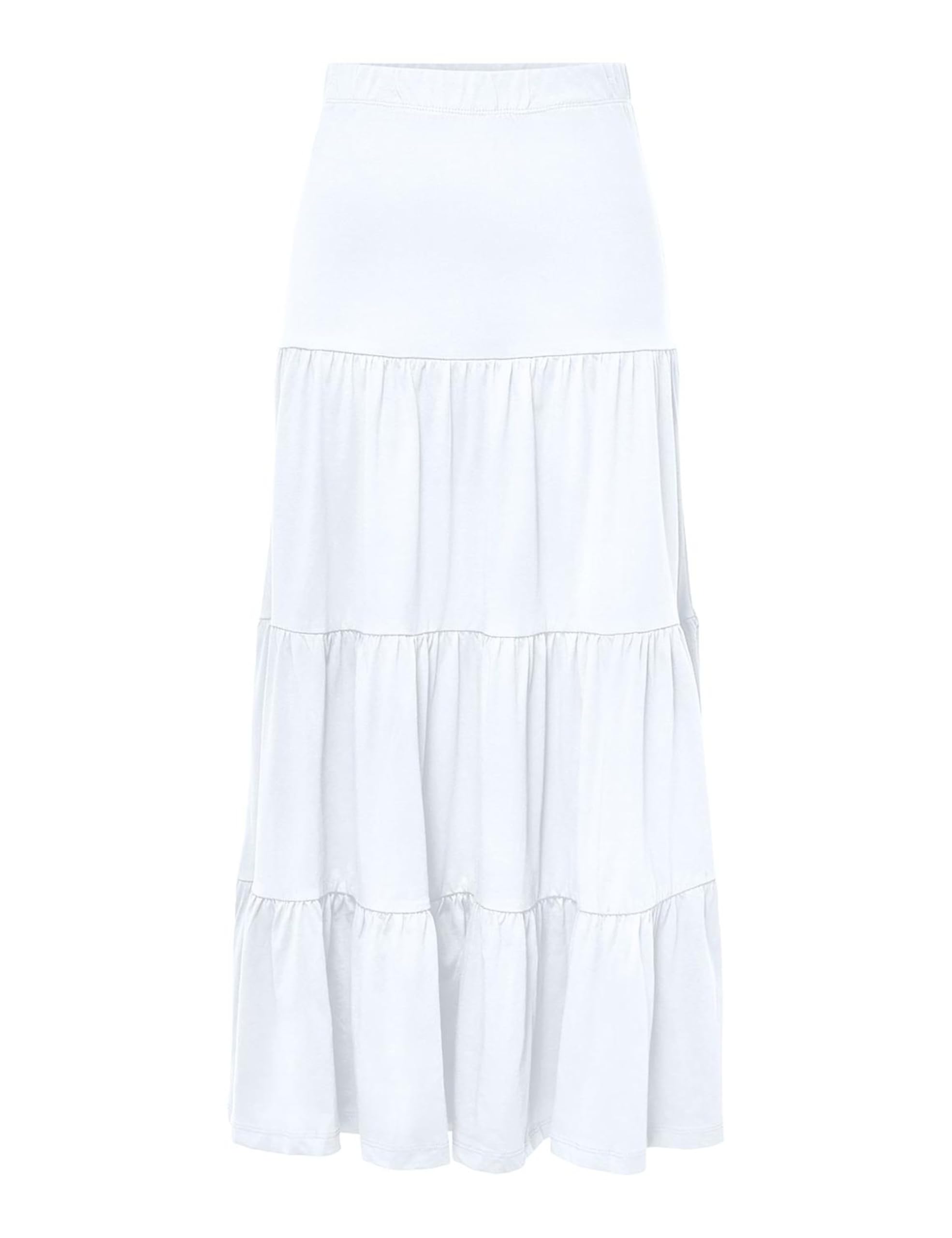 ONLY Women's Onlmay Life Maxi Skirt JRS, Bright White, L