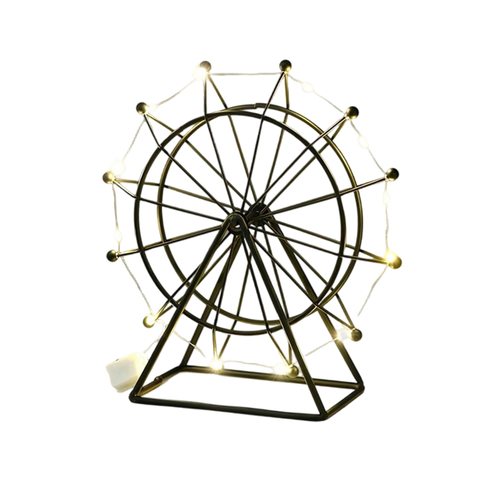 ordinarYone Iron Ferrises Wheel Home Decors Accents Ferrises Wheel Bookshelfs Decors Ornament Art Sculpture Housewarmings