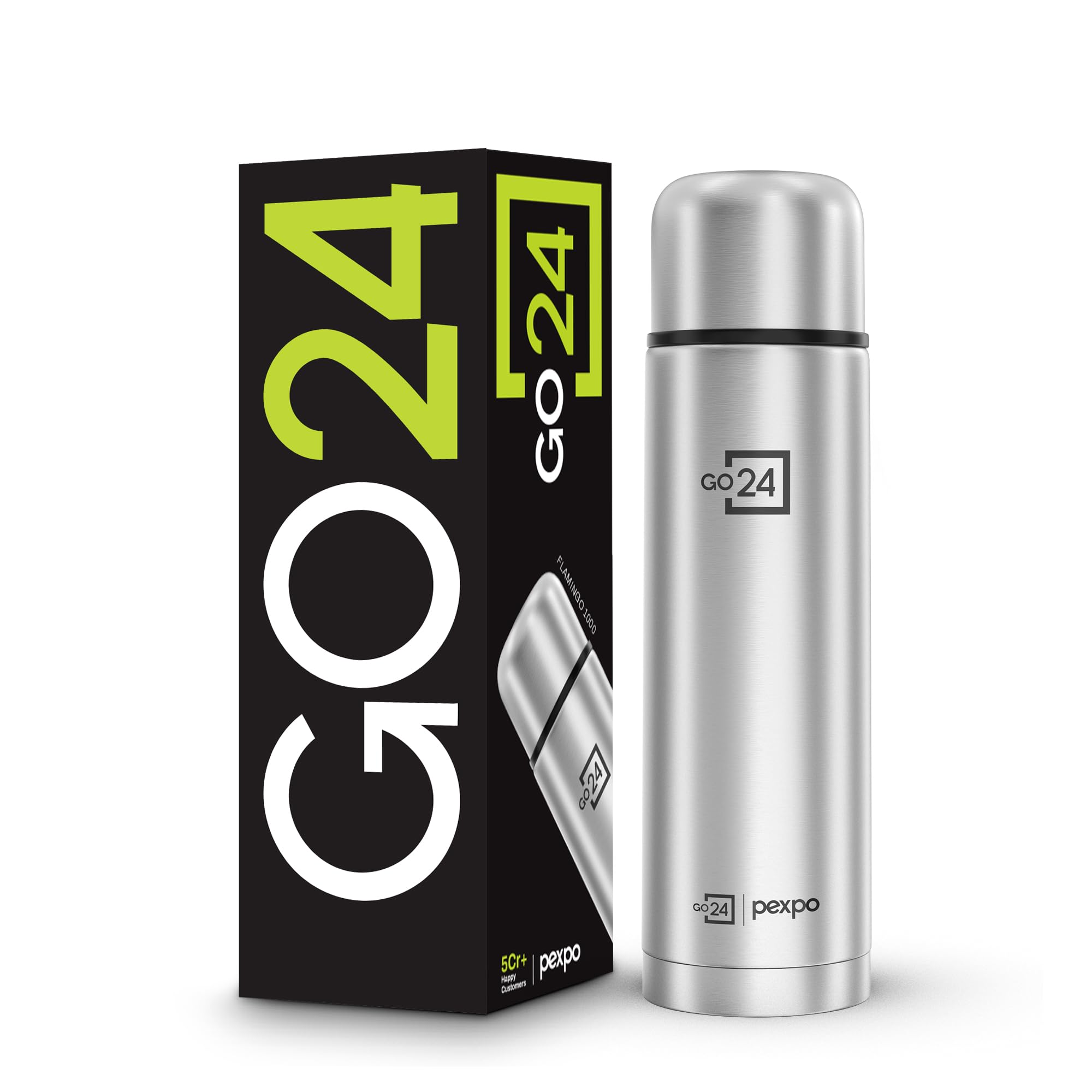 Flamingo Stainless Steel Water Bottle - 1000ml -1