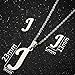 Loqimu 4 Pack Stainless Steel Initial Jewelry Sets for Women Silver Rings Bracelet Earrings Pendant Necklace Uppercase Choker Chain Ear Studs Jewelry Gift (J)