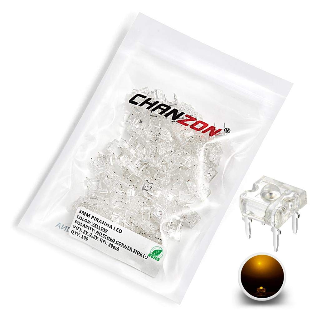 Chanzon 100pcs 5mm RGB Multicolore Diffusé LED Diode Lumières Cathode