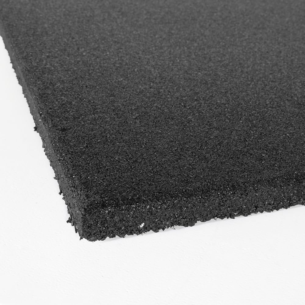 Vivol Tappetino per fitness, 100 x 100 cm, nero, a grana fine, 3 diversi spessori