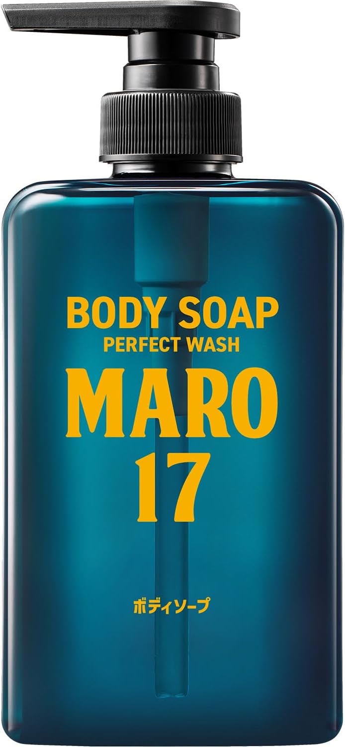 ＭＡＲＯ１７ MARO17 Body Soap Perfect Wash Mens Body Wash - Luxurious, Moisturizing Shower Gel Collagen for Hydrating Cleanse - Bergamot Fragrance - Gifts for Men