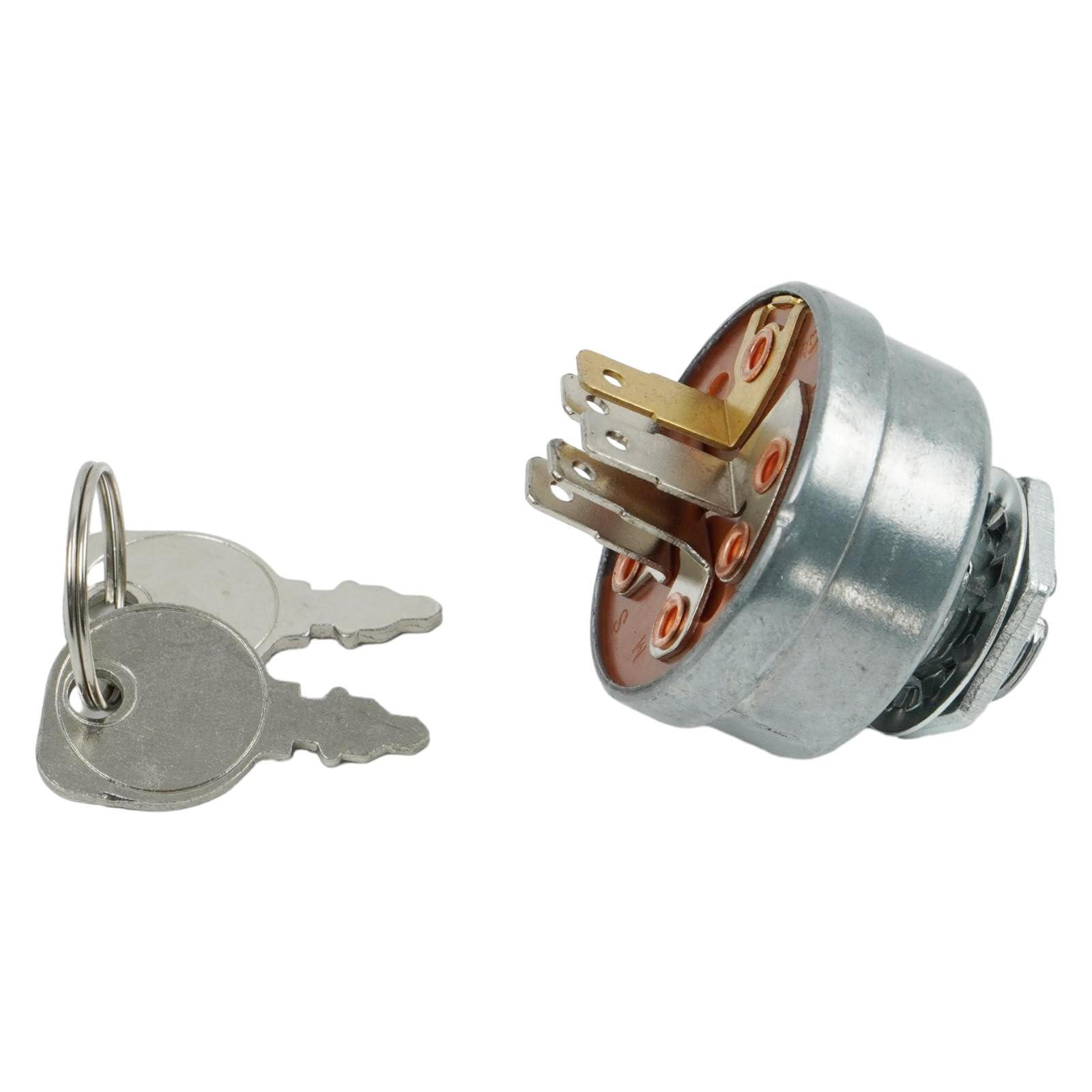 Chamixx Ignition Starter Switch with 2 Keys Compatible with Hustler 045898 Husqvarna 532158913 Exmark 1543070 26343