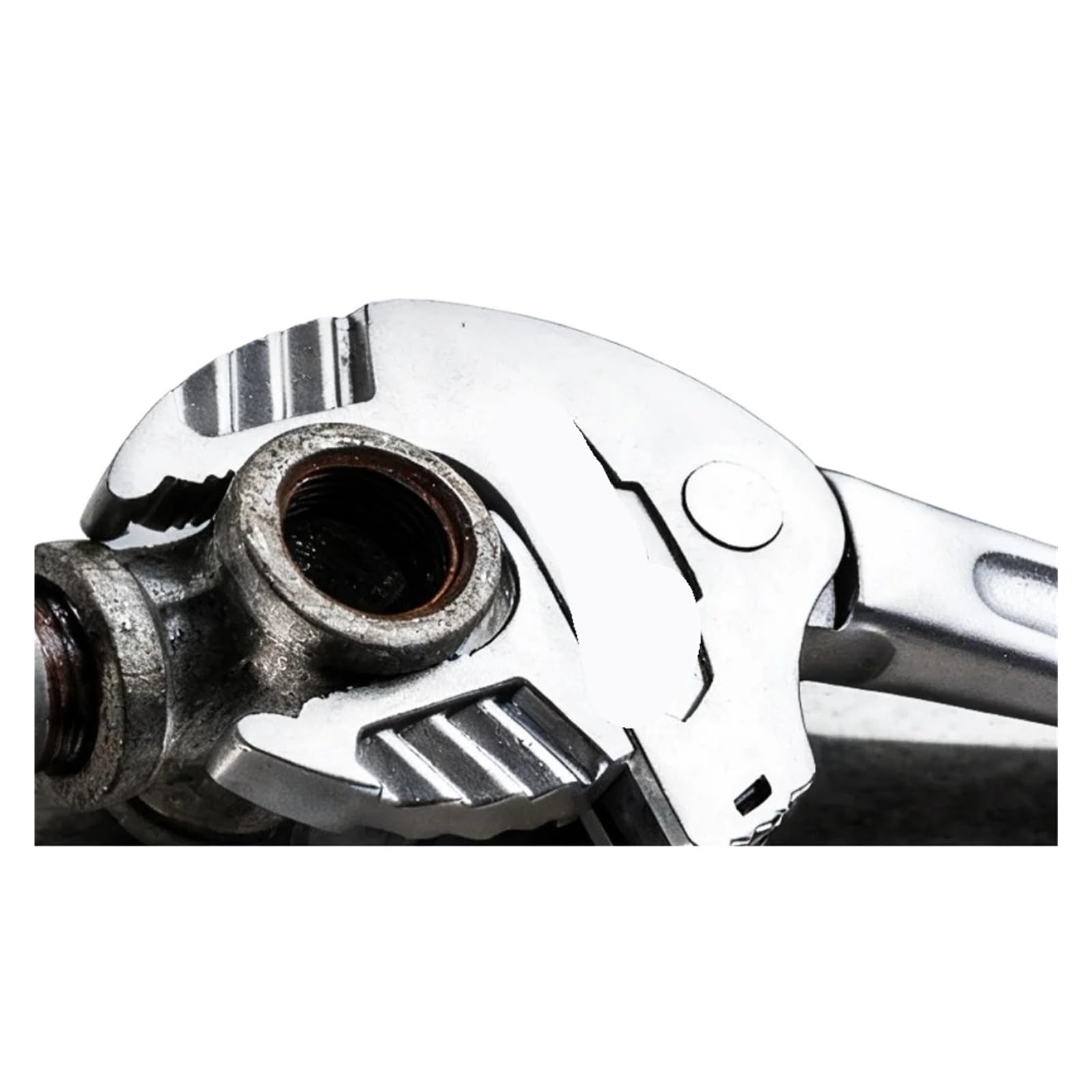 Pinza a Pappagallo Installazione della flangia tubazione chiave a granchio regolabile autoserrante a cricchetto for la riparazione del telaio automobilistico(16-19mm)