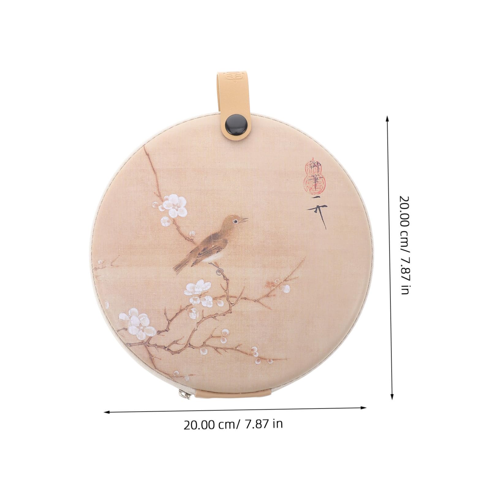 JECOMPRIS Pu Tea Cake Storage Bag Portable Round Organizer for Loose Leaf Tea Practical Packing Case to Preserve Freshness and for Travel and Home Use