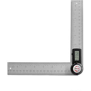 Gemred Digital Angle Finder Protractor Stainless Steel 7inch 200mm