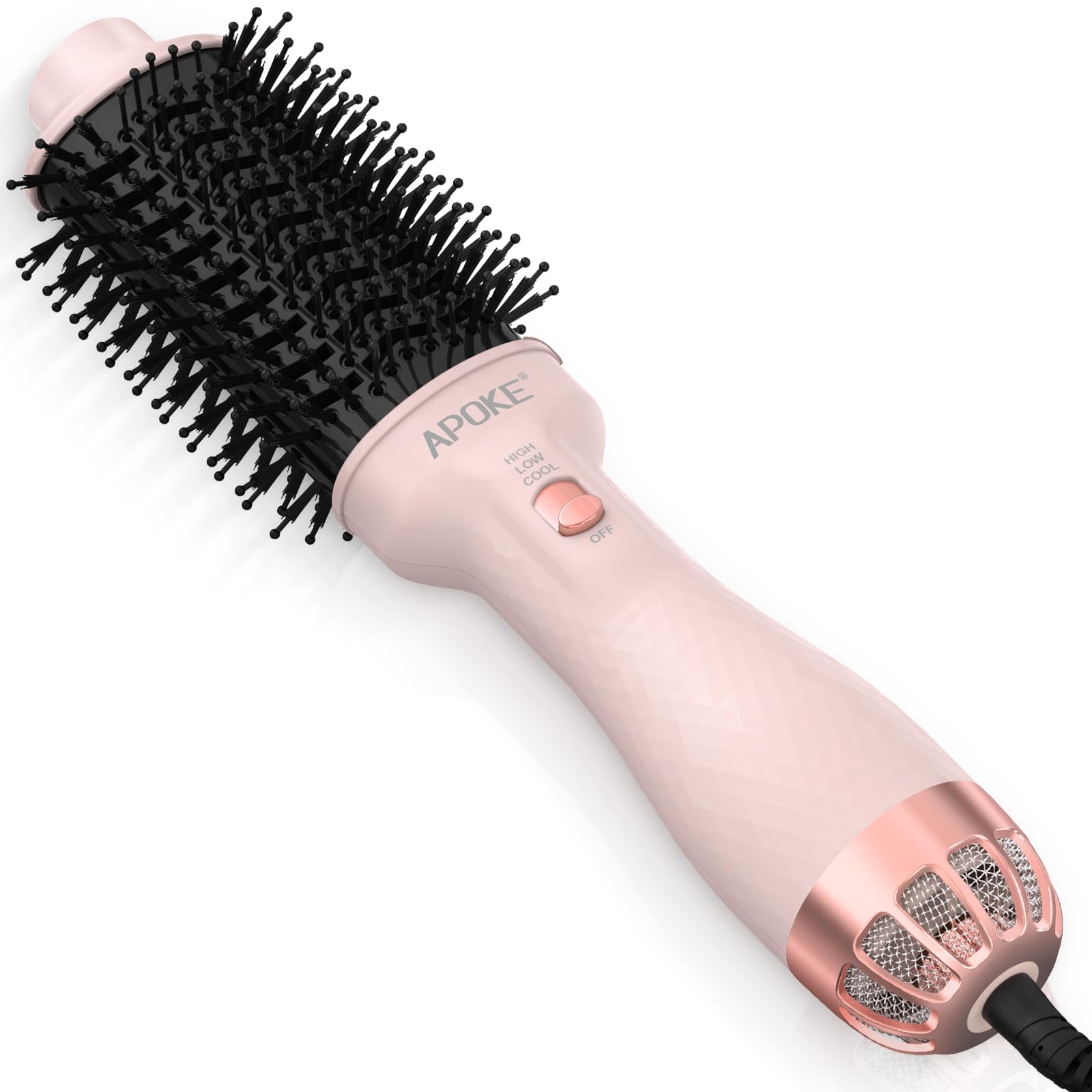 One Step Hair Dryer Brush Hot Air Stylers and Volumizer, Lightweight Hairdryer Heated Air Brush for Drying Straightening Curling Volumizing Hair