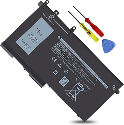Batería para portátil de 51 Wh 93FTF para Dell Latitude 12 5280 5288 E5280 E5288 14 5480 5488 5491 E5488 E5495 15 5580 E5591 Precision 15 3520 M3