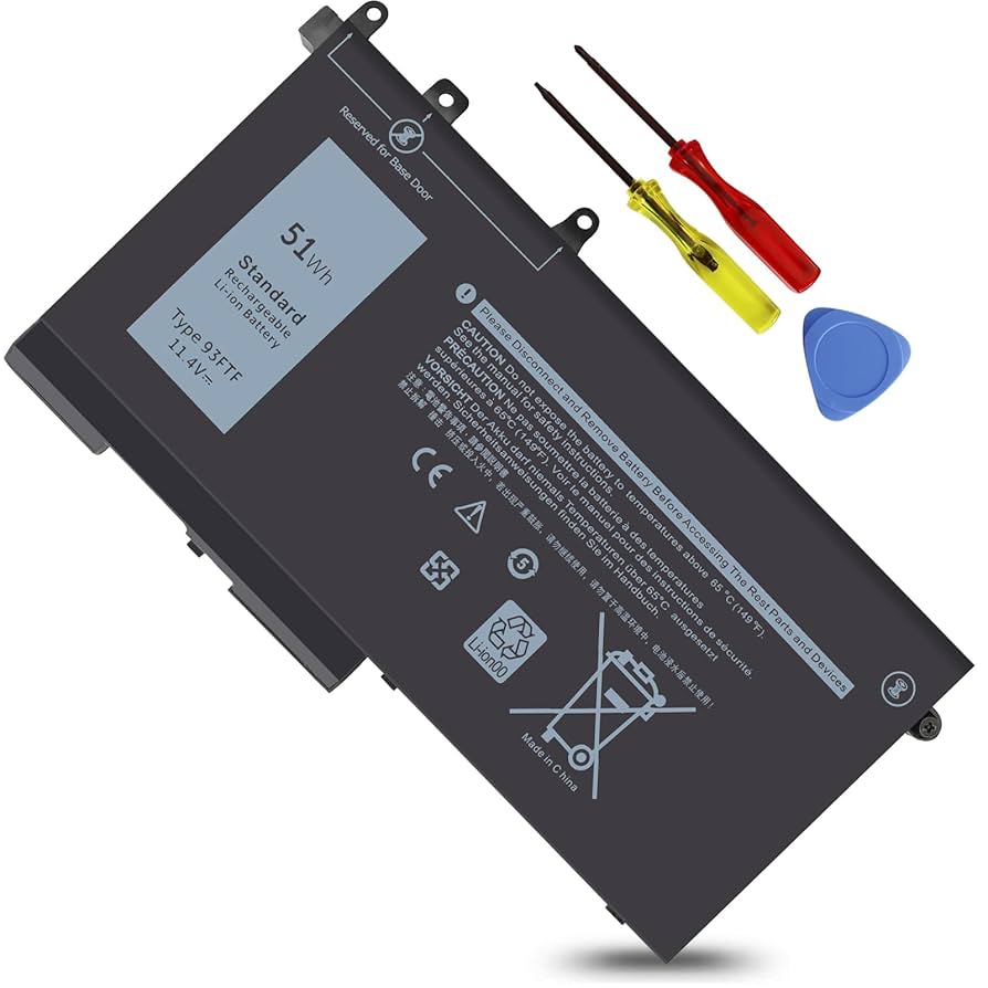 Amazon.com: 51Wh 93FTF Laptop Battery for Dell Latitude 12