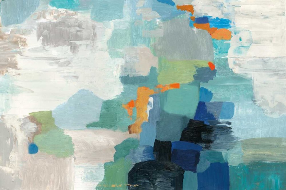 ART-CANVAS-stretched-on-WOODEN -BARS Tender PI Galerie - Abstract horizontal image Tender Fine art print 29_X_44_in