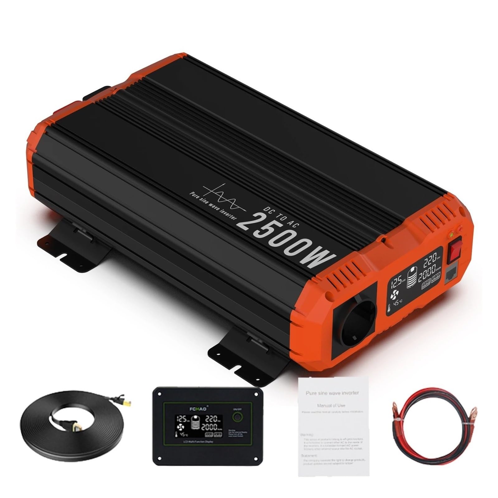 Inverter Onda Pura Inverter A Onda Sinusoidale Pura Da 1500 W 12 V 24 48 A 220 230 LCD Per Casa Campeggio E Camper Potenza Continua 3000 Convertitore(48V,2500W)