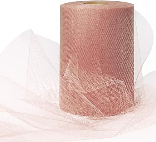 Miniatura 2 de Expo International Tul mate decorativo, rollocarrete de 6 pulgadas x 100 yardas, tela de tul hecha de poliéster, acabado mate, ligero, versátil,