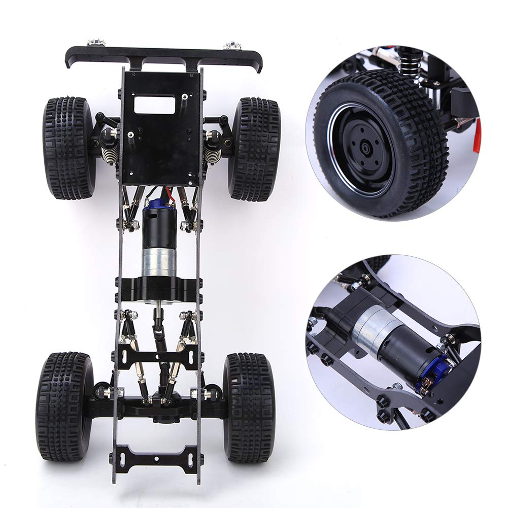Alomejor Chasis de Coche RC, Accesorio de Mejora de Precisión CNC for