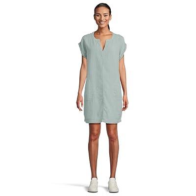 Mod o doc Roll Up Short Dolman Sleeve Shift Dress Women