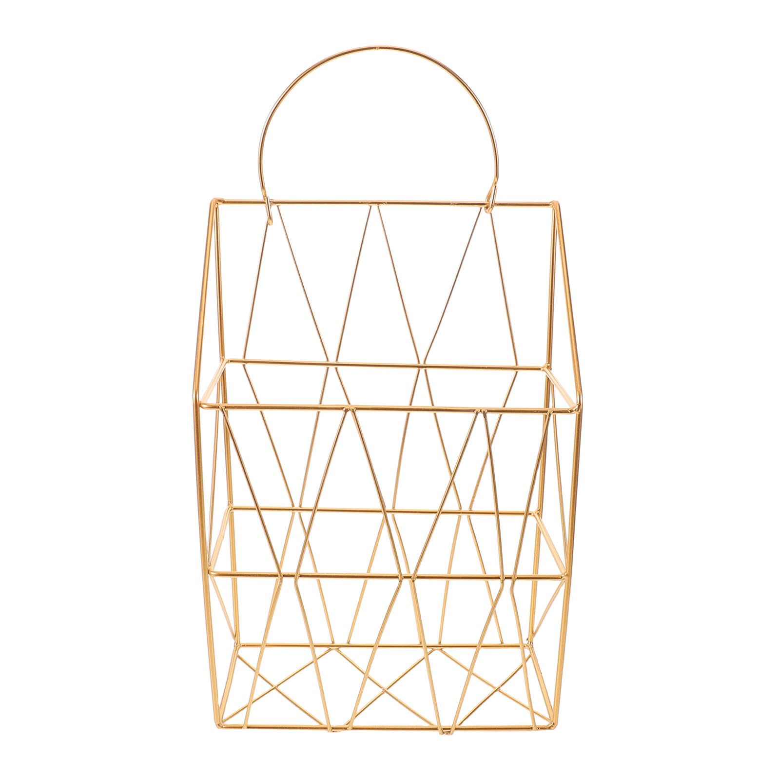 Estantería de metal para libros y revistas dorada decoración elegante de salón moderno