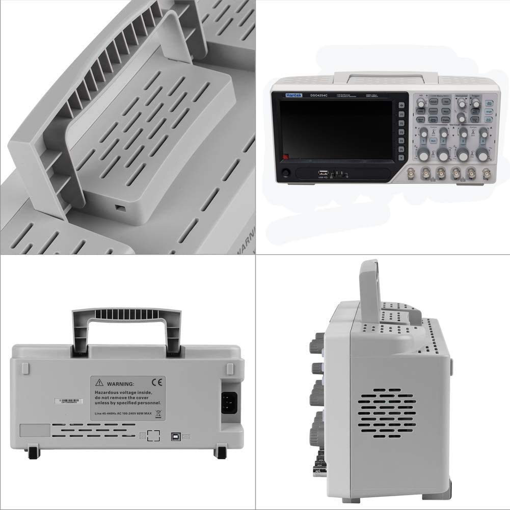 4 Channels Digital Oscilloscope,1GS/s Sample Rate 250MHz LCD PC Desktop