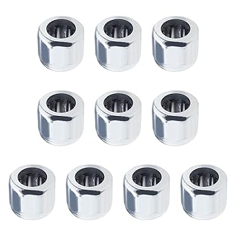 eMagTech 10PCS Needle Roller Bearings One Way Octagonal Bearing for Machinery Machine Tool Pump Compressor Transmission Spin Mop Bucket 8mm ID 14mm OD 12mm Width